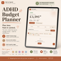 ADHD Budget Planner | Digital Finance Planner | Expense Tracker | Money Tracker | Budget App