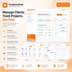 Digital Freelance Finance & Client Tracker - FreelanceHub App