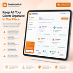 Digital Freelance Finance & Client Tracker - FreelanceHub App
