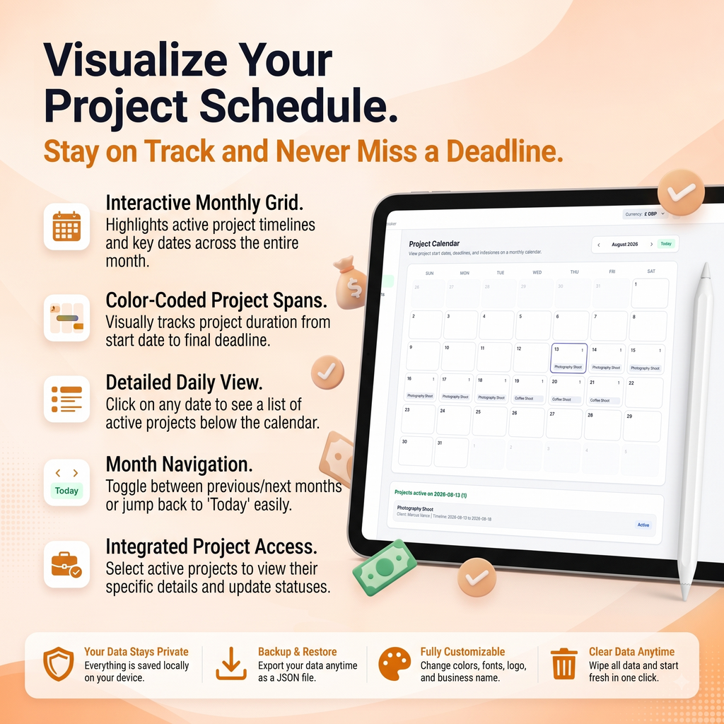 Digital Freelance Finance & Client Tracker - FreelanceHub App