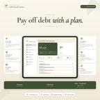 Debt Payoff Tracker Dashboard | Interactive HTML Budget Dashboard, Debt Snowball & Avalanche Planner
