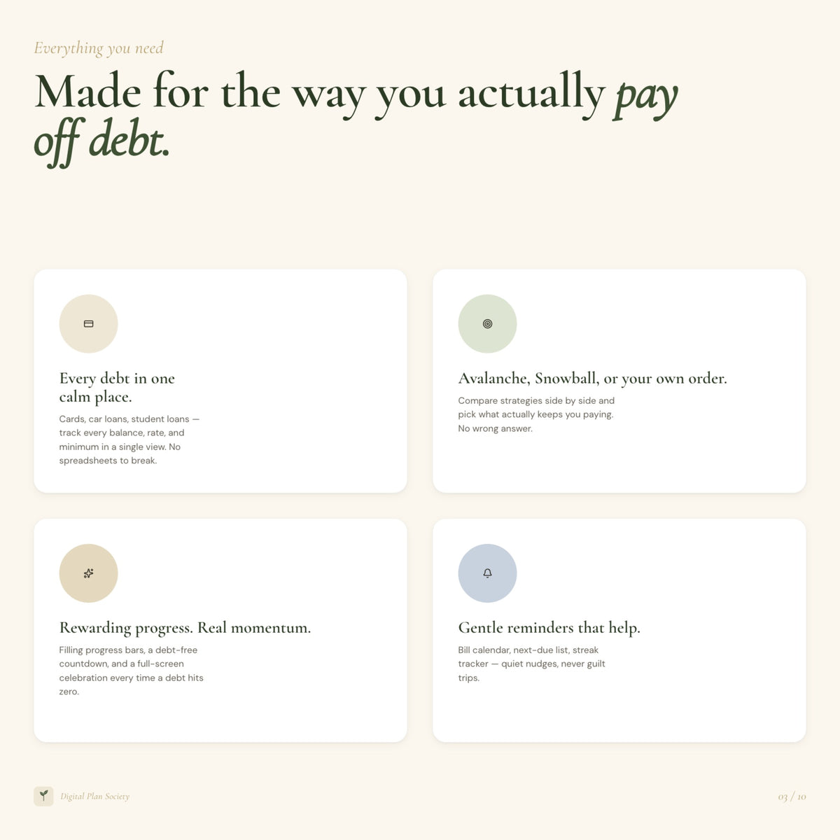 Debt Payoff Tracker Dashboard | Interactive HTML Budget Dashboard, Debt Snowball & Avalanche Planner