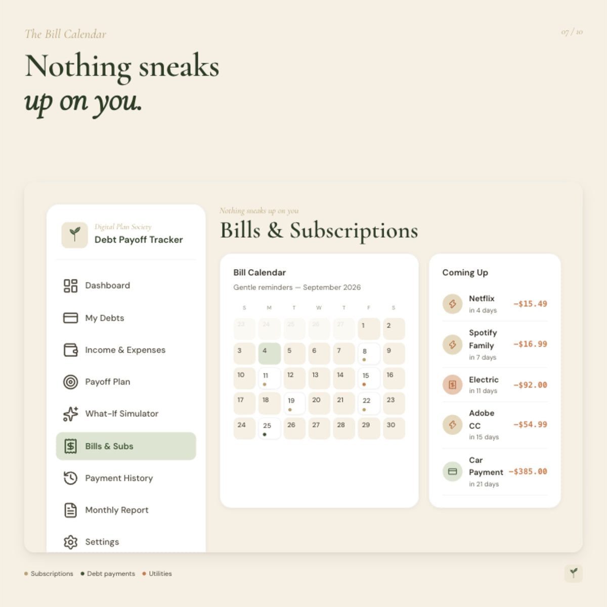 Debt Payoff Tracker Dashboard | Interactive HTML Budget Dashboard, Debt Snowball & Avalanche Planner