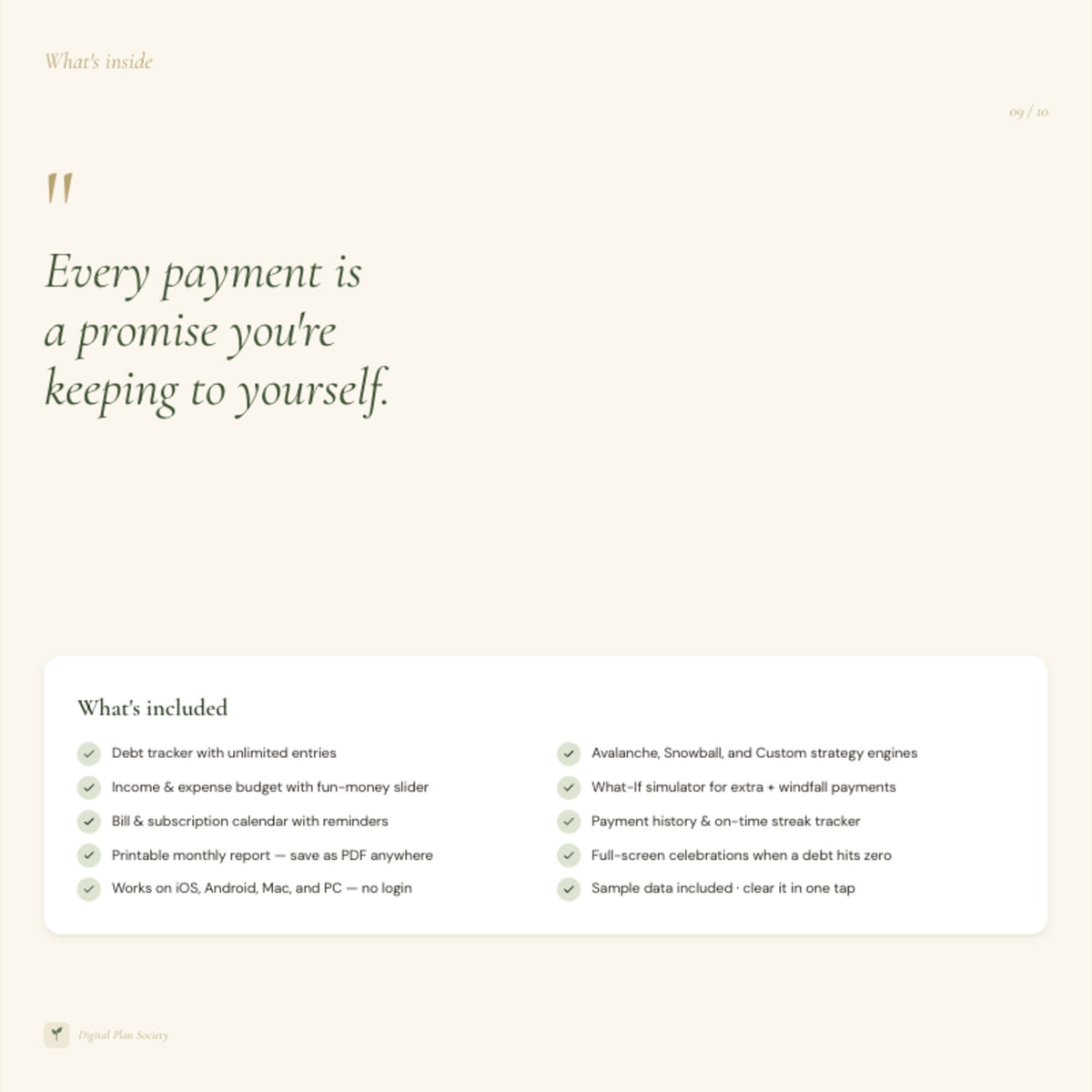 Debt Payoff Tracker Dashboard | Interactive HTML Budget Dashboard, Debt Snowball & Avalanche Planner