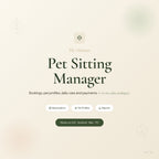 Pet Sitting Business Manager App | Pet Sitter Tracker for Bookings, Pets & Payments