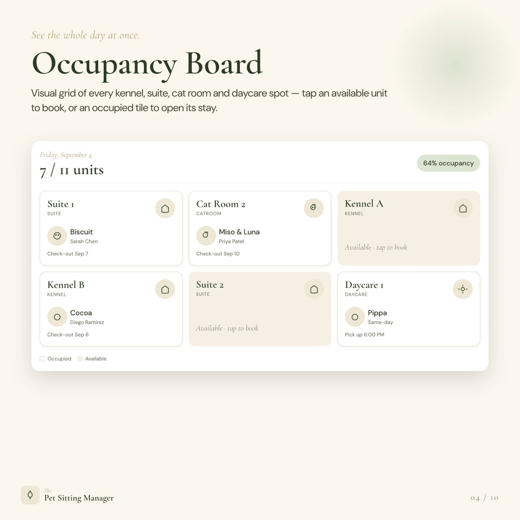 Pet Sitting Business Manager App | Pet Sitter Tracker for Bookings, Pets & Payments